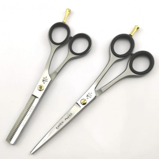 Raven Spar-Set mit Modellierschere 5,5 Zoll (ca. 14cm) und Schneideschere 6,5 (ca. 16,5cm)