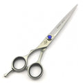 Linkshandschere - 7 Zoll (ca. 18cm )-  65 Gramm - Stellschraube mit blauem Stein