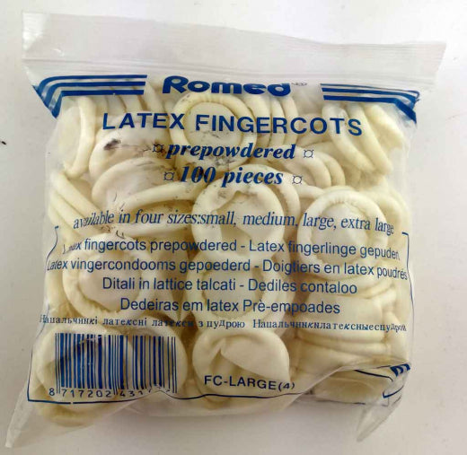Latex Fingerlinge - gepudert - 100er Pack