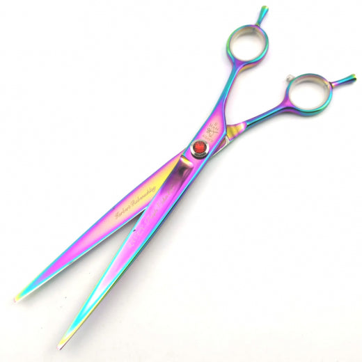 Hundeschere - 8 Zoll (ca. 20cm)- Raven Purple Color - 79 gramm