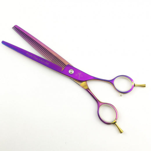 Modellierschere Titan E8.0 - 8 Zoll (ca. 20cm) mit 50 Zähnen - Purple Titan