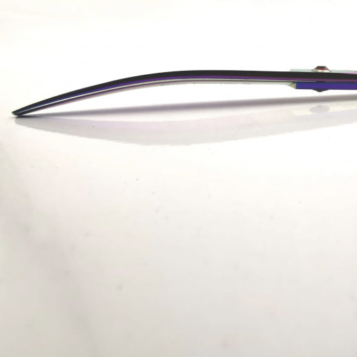 Hundeschere gebogen Titan - Raven Purple oder Blue Color Titan Swing